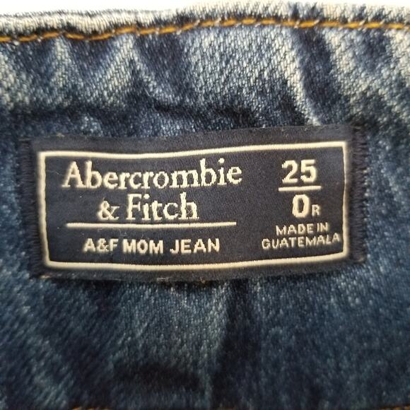 Abercrombie & Fitch Women's High Waisted Mom Jeans Size 25 / 0 - Picture 3 of 7